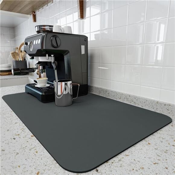 Coffee Mat - Coffee Bar Mat for Countertops | Coffee Bar Accessories Fit - Picture 1 of 7